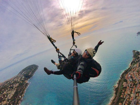 votre baptême parapente sur Roquebrune cap martin