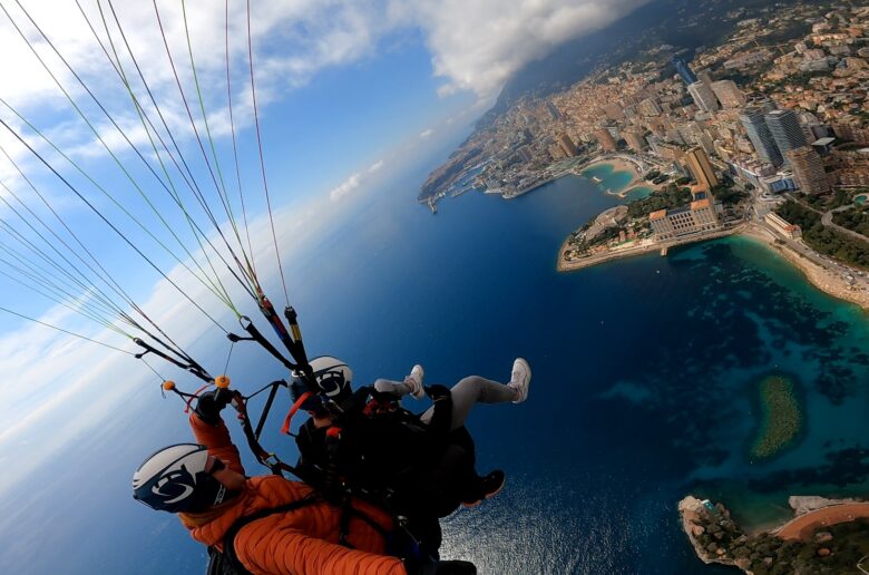 Baptême parapente Roquebrune cap Martin